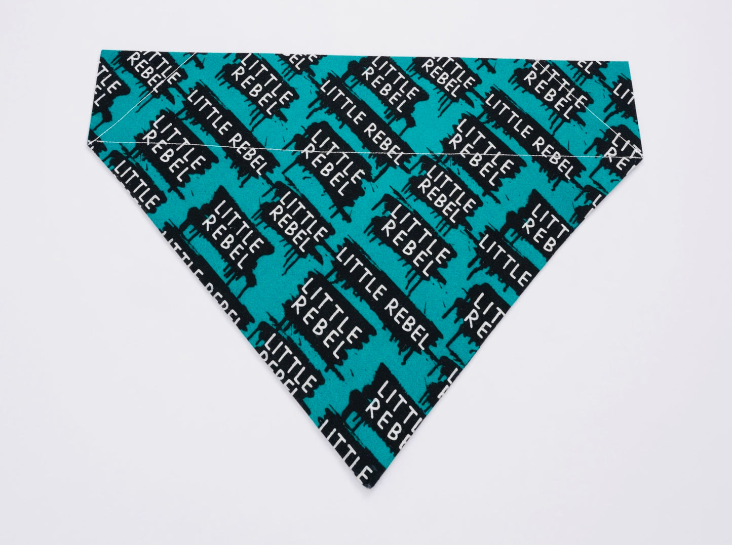 Little Rebel Over-the-Collar Bandana - Edgy Teal Rebel Vibes