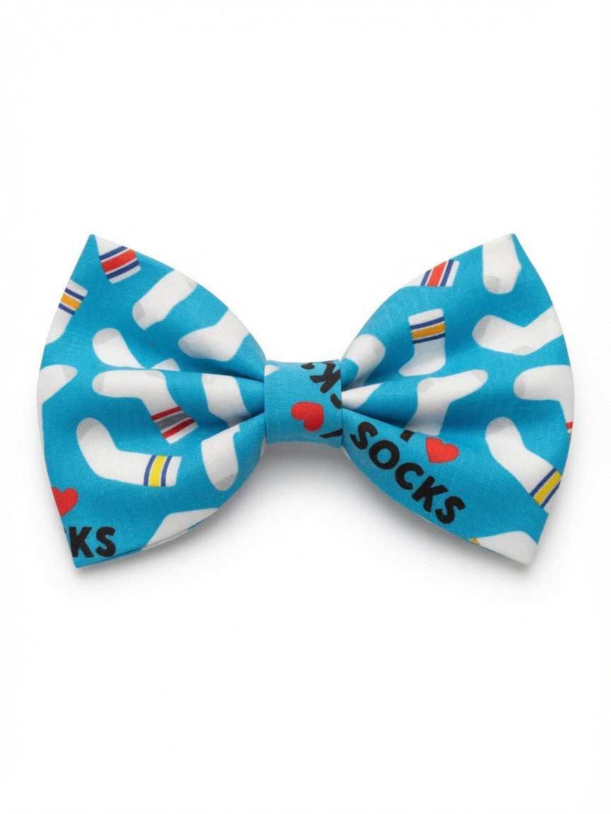 I Love Socks Bow Tie